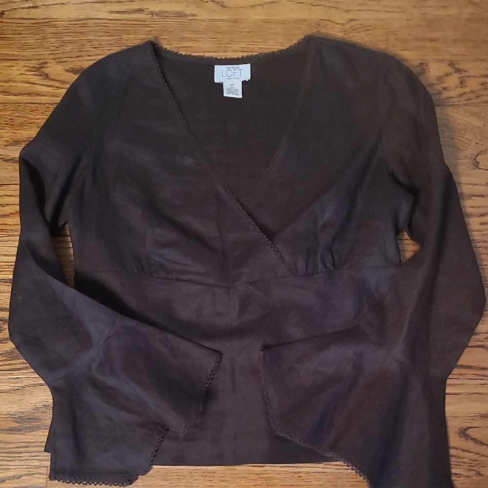 LOFT Elegant Brown Shirt
